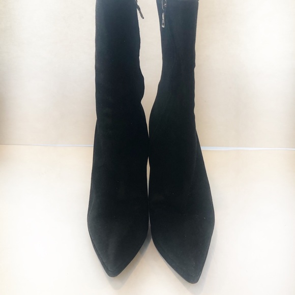 Prada mid calf black suede boots euro size 37.5 - Picture 5 of 11